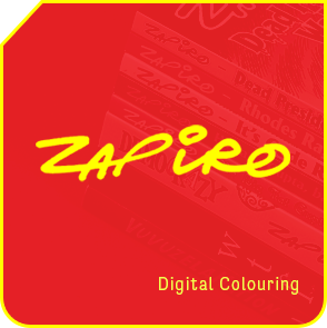 Zapiro home page portfolio menu tile in yellow.